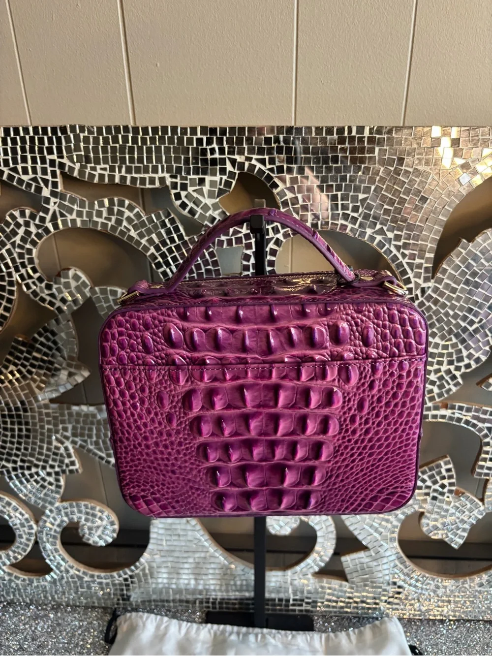 💕Brahmin Tori Dewberry Leather Top-Handle Bag